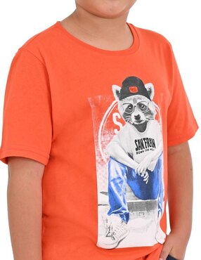 Playera Yale manga corta para niño