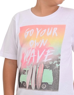 Playera Yale manga corta para niño