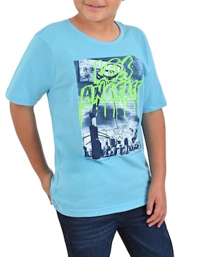 Playera Yale manga corta para niño
