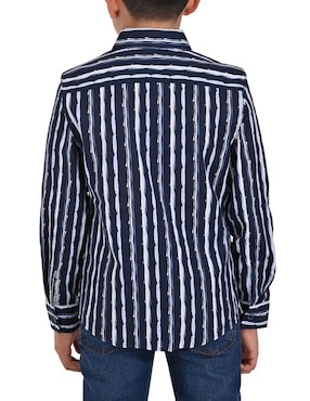 Camisa casual Yale de algodón manga larga para niño