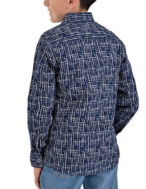 Camisa casual Yale de algodón manga larga para niño