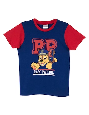 Playera Paw Patrol Manga Corta Para Niño