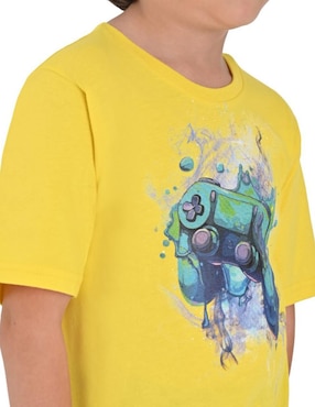 Playera Yale manga corta para niño