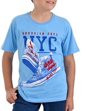 Playera Yale manga corta para niño