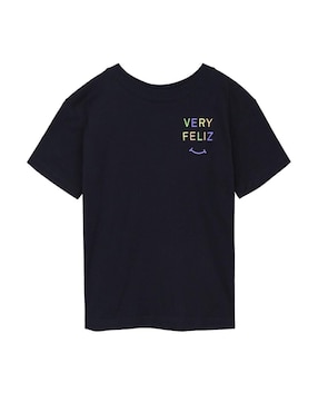 Playera Very Feliz manga corta para niño