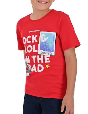 Playera Yale manga corta para niño