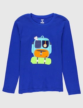 Playera Matt & Megan manga larga para niño