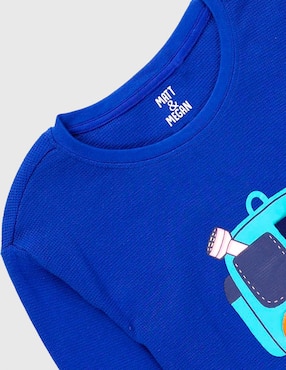 Playera Matt & Megan manga larga para niño