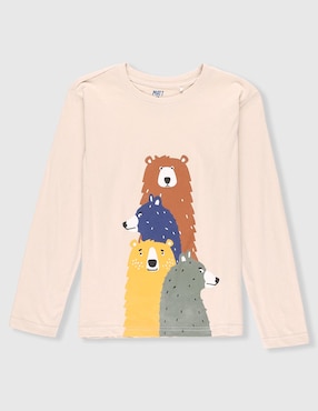 Playera Matt & Megan manga larga para niño
