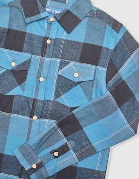 Camisa casual Matt & Megan de algodón manga larga para niño