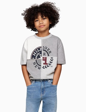 Playera Tommy Hilfiger Manga Corta Para Niño