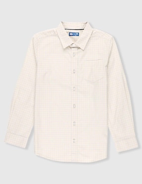 Camisa de vestir Piquenique Collection de algodón manga larga para niño
