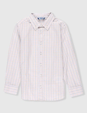 Camisa de vestir Piquenique Collection de algodón manga larga para niño