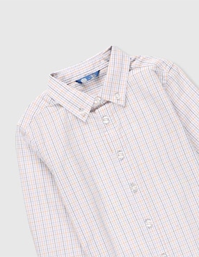 Camisa de vestir Piquenique Collection de algodón manga larga para niño