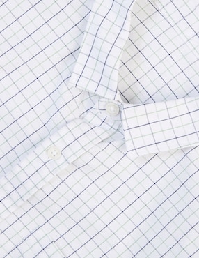 Camisa de vestir Piquenique de algodón manga larga para niño
