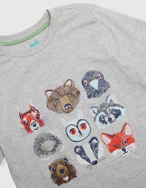 Playera Piquenique manga larga para niño