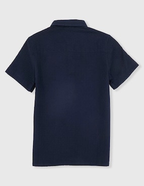 Camisa casual Piquenique de algodón manga corta para niño