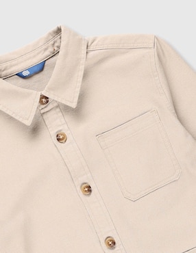 Camisa casual Piquenique de algodón manga larga para niño