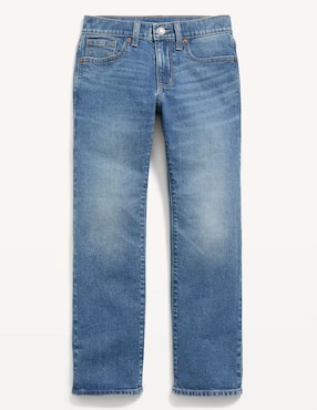 Jeans relaxed straight old navy lavado medio para niño