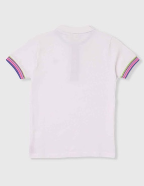 Playera tipo polo Ferrioni Sigrid de algodón para niño