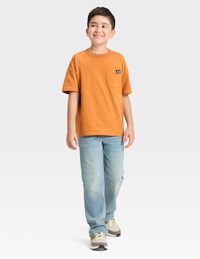 Playera Cat & Jack manga corta para niño