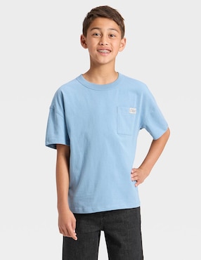 Playera Cat & Jack manga al codo para niño