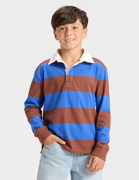 Playera tipo polo Cat & Jack de algodón para niño