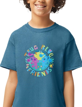 Playera Blue´s Clues & You manga corta para niño