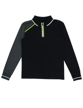 Playera tipo polo Push de algodón para niño