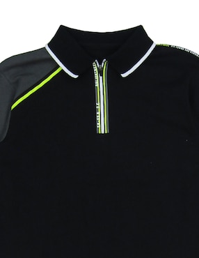 Playera tipo polo Push de algodón para niño