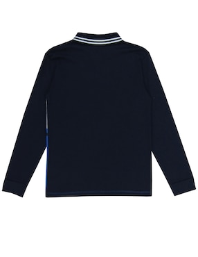 Playera tipo polo Push de algodón para niño