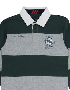 Playera tipo polo Push de algodón para niño