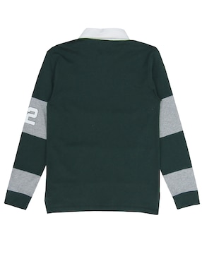 Playera tipo polo Push de algodón para niño