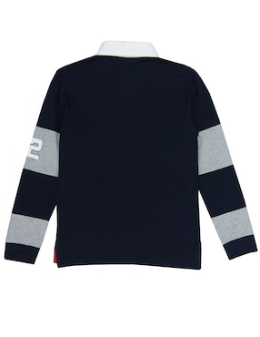 Playera tipo polo Push de algodón para niño