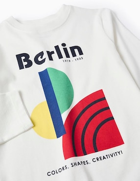 Playera Zippy manga larga para niño