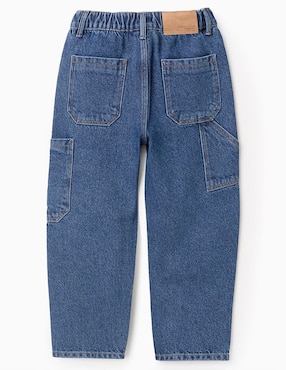 Jeans amplio Zippy lavado claro para niño