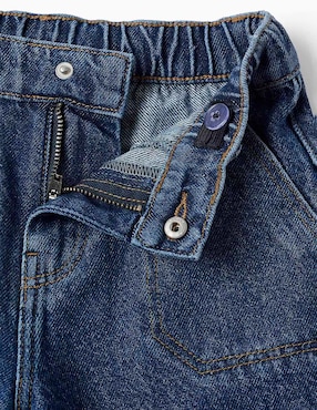 Jeans amplio Zippy lavado claro para niño