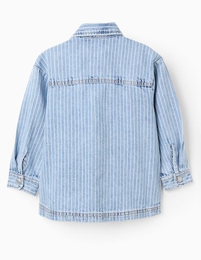 Camisa casual Zippy de mezclilla manga larga para niño