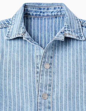 Camisa casual Zippy de mezclilla manga larga para niño