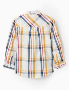 Camisa casual Zippy de algodón manga larga para niño