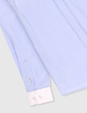 Camisa de vestir Jbe de algodón manga larga para niño