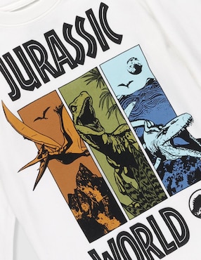 Playera Jurassic World Jurassic World manga larga para niño