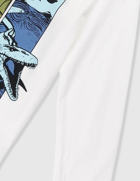 Playera Jurassic World Jurassic World manga larga para niño