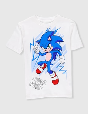 Playera Sonic Sonic manga corta para niño