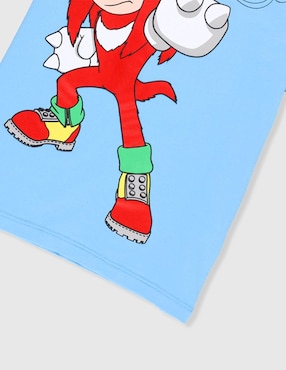 Playera Sonic knuckles manga corta para niño