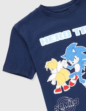 Playera Sonic Hero Trio manga corta para niño
