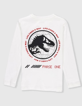 Playera Jurassic World Jurassic World manga larga para niño