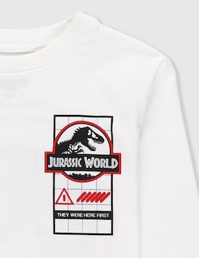 Playera Jurassic World Jurassic World manga larga para niño