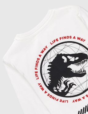 Playera Jurassic World Jurassic World manga larga para niño