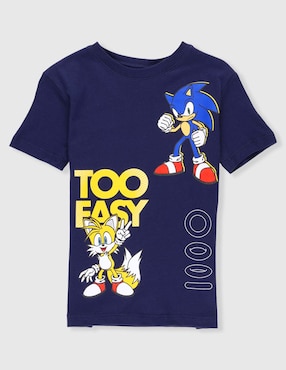 Playera Sonic Sonic manga corta para niño